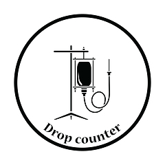 Image showing Drop counter icon