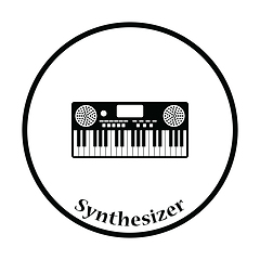 Image showing Music synthesizer icon