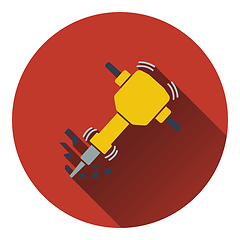 Image showing Icon of Construction jackhammer