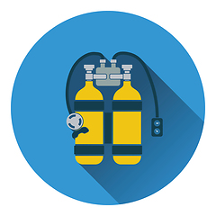 Image showing Icon of scuba