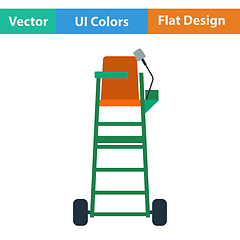 Image showing Tennis referee chair tower icon