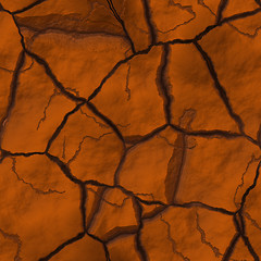 Image showing Cracked earth