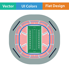 Image showing American football stadium bird\'s-eye view icon