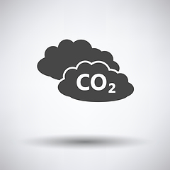 Image showing CO 2 cloud icon