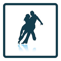 Image showing Dancing pair icon