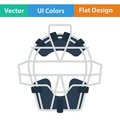 Image showing Baseball face protector icon