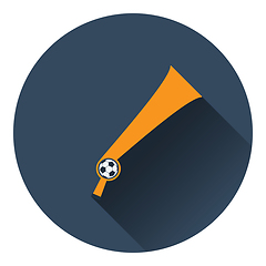 Image showing Football fans wind horn toy icon