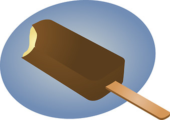 Image showing Frozen ice cream treat illustration