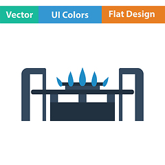 Image showing Gas burner icon