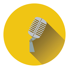 Image showing Old microphone icon