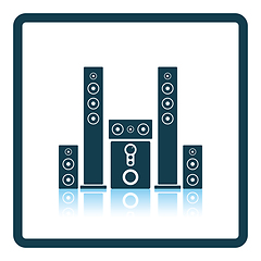 Image showing Audio system speakers icon