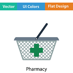 Image showing Pharmacy shopping cart icon