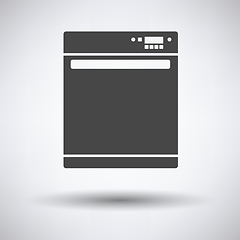 Image showing Kitchen dishwasher machine icon