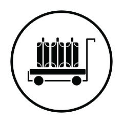 Image showing Luggage cart icon