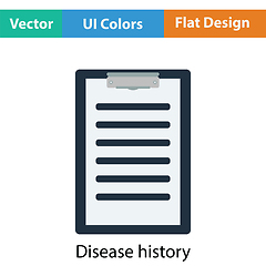 Image showing Disease history icon