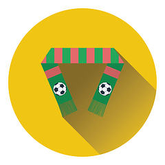 Image showing Football fans scarf icon