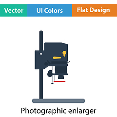 Image showing Icon of photo enlarger