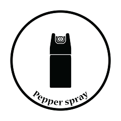 Image showing Pepper spray icon