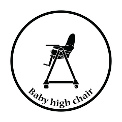 Image showing Baby high chair icon