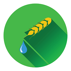 Image showing Wheat with drop icon