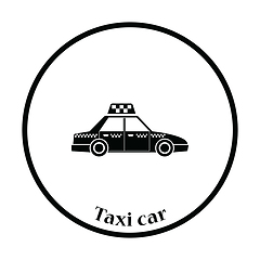 Image showing Taxi car icon