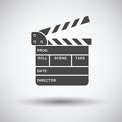 Image showing Movie clap board icon