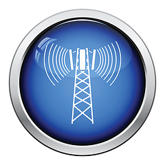 Image showing Cellular broadcasting antenna icon
