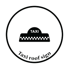 Image showing Taxi roof icon