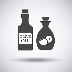 Image showing Bottle of olive oil icon