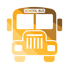 Image showing School bus icon