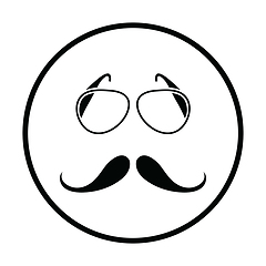 Image showing Glasses and mustache icon