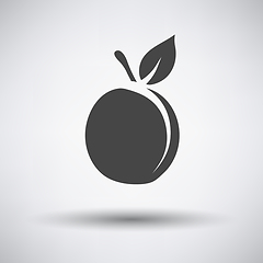 Image showing Peach icon on gray background