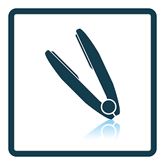 Image showing Hair straightener icon