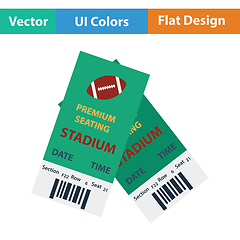 Image showing American football tickets icon