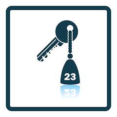 Image showing Hotel room key icon