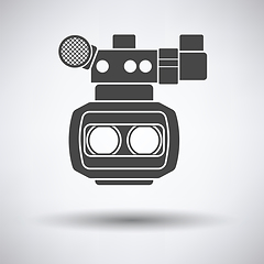 Image showing 3d movie camera icon