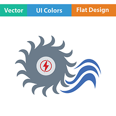 Image showing Water turbine icon