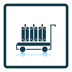 Image showing Luggage cart icon