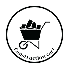 Image showing Icon of construction cart 