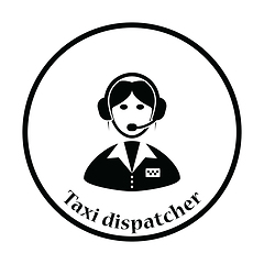 Image showing Taxi dispatcher icon
