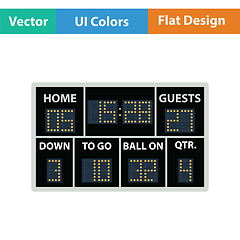 Image showing American football scoreboard icon