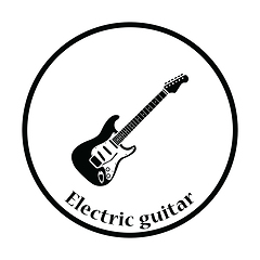 Image showing Electric guitar icon