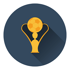 Image showing Icon of football cup