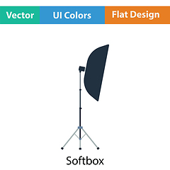 Image showing Icon of softbox light