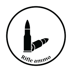 Image showing Rifle ammo icon