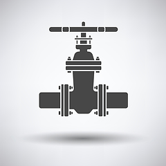 Image showing Pipe valve icon