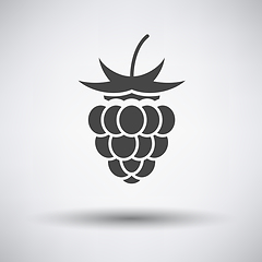 Image showing Raspberry icon on gray background