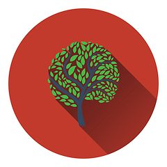 Image showing Ecological tree with leaves icon