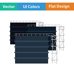 Image showing Oil tank storage icon