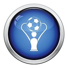 Image showing Icon of football cup